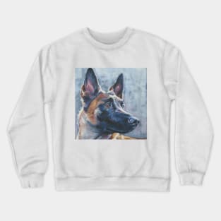 Belgian Malinois Fine Art Painting Crewneck Sweatshirt